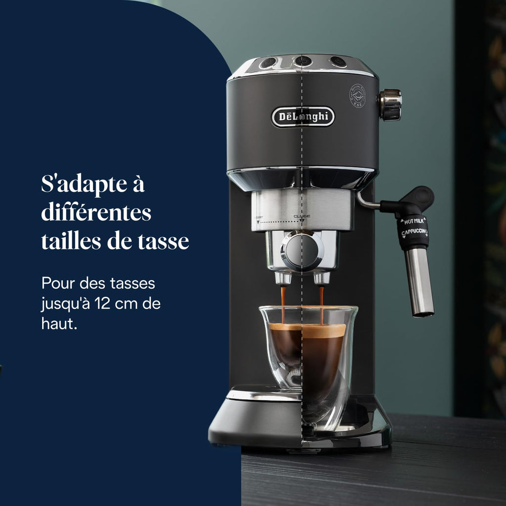 Dedica Style - Perfetto Machine à Expresso Compacte, Noir