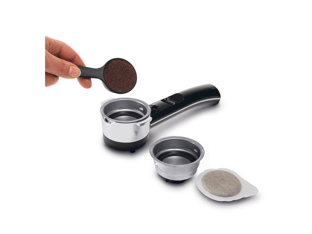 Cafetieres expresso, Noir/Argent/Blanc