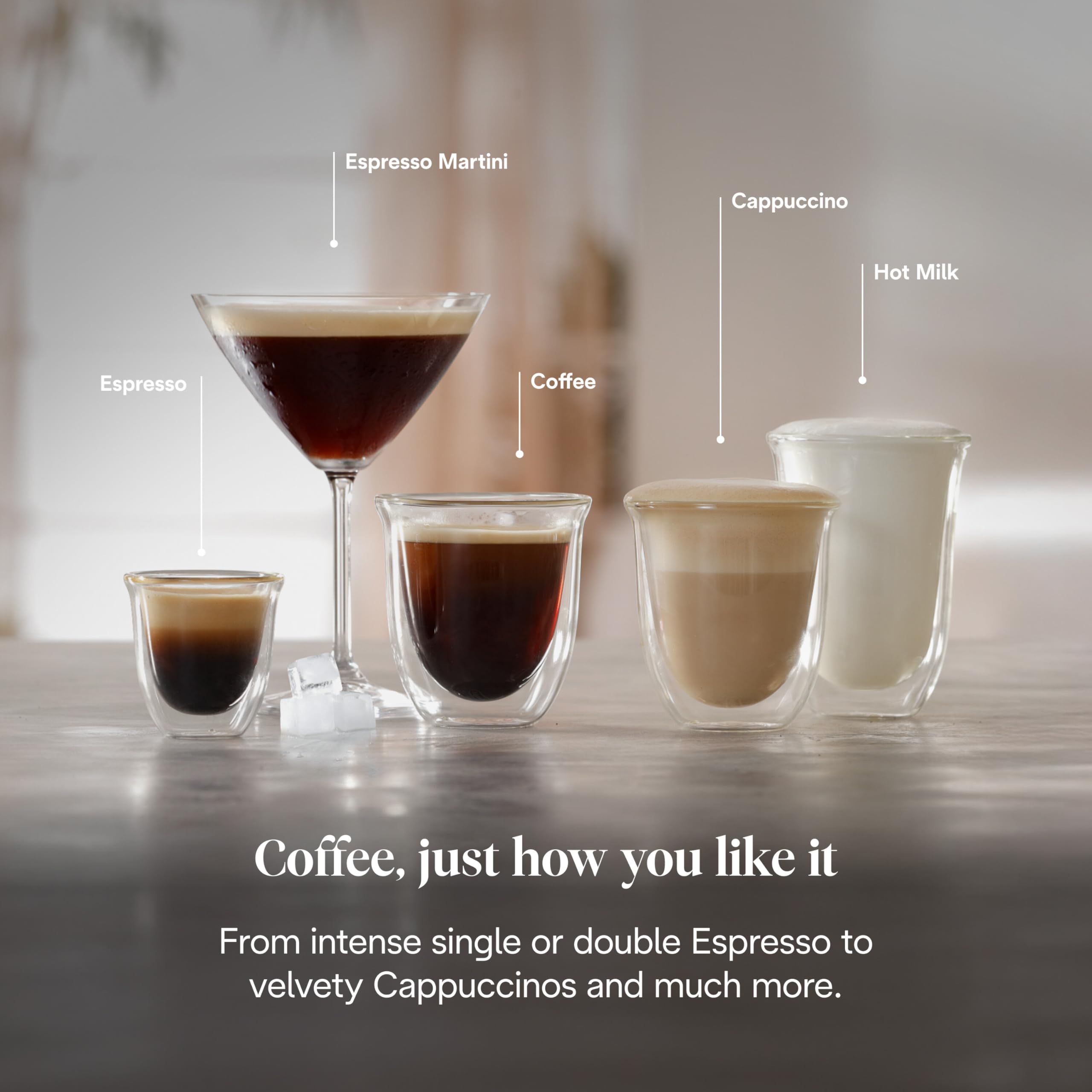 Linea Classic Machine à café manuelle avec tige vapeur, machine à expresso avec pompe barista, buse pour cappuccino, filtre double paroi, 15 bar, tasse jusqu'à 13 cm, acier