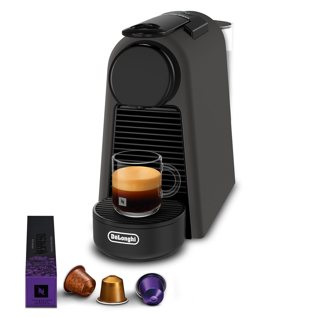 Essenza Mini - Machine à Café à Capsules, Kit de Bienvenue Inclus, Design Compact, Pression 19 Bars, Noir Mat